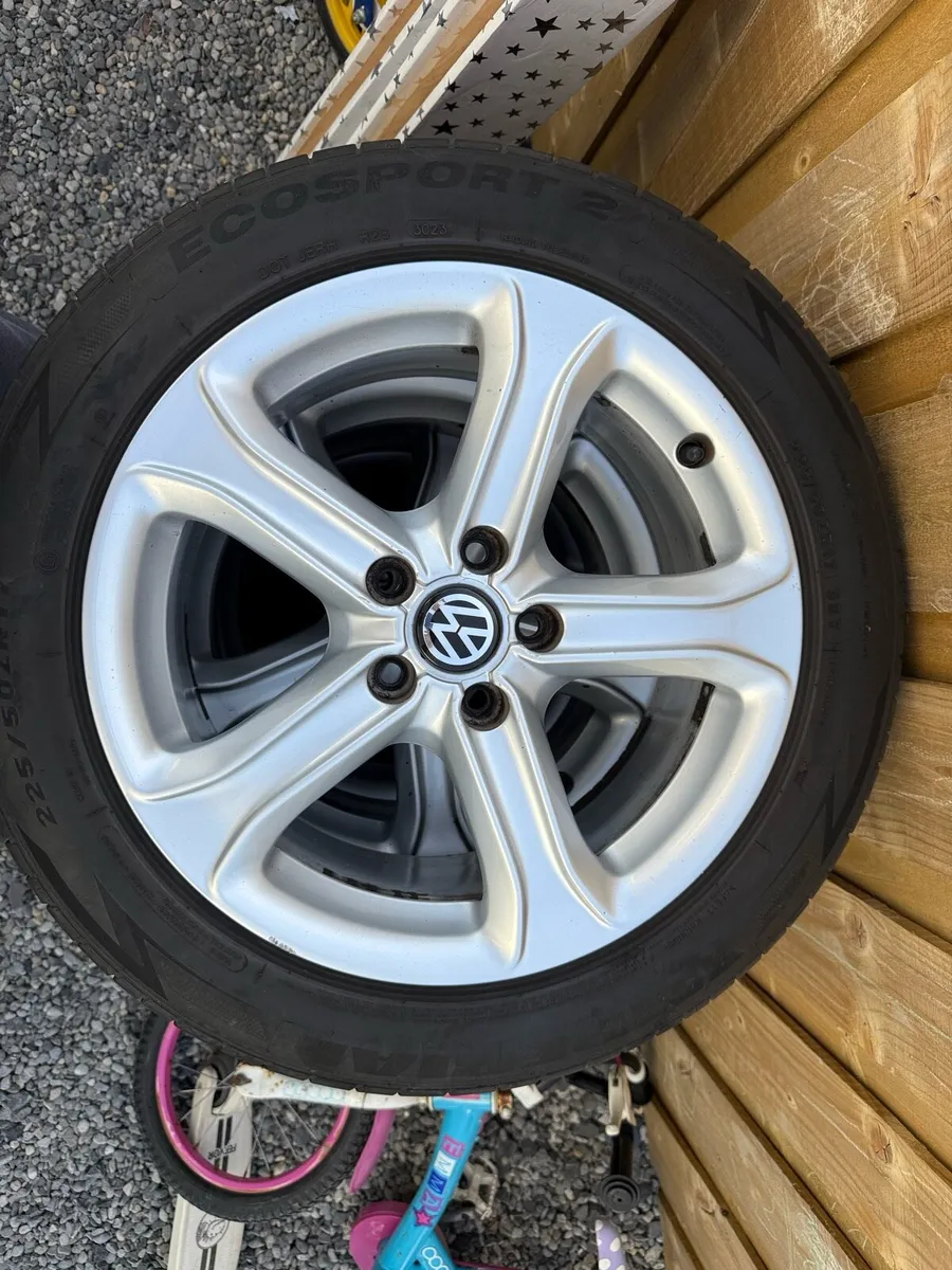 Set of 4 Wheels 225/50/17 , 5-x112,Good Condition - Image 2