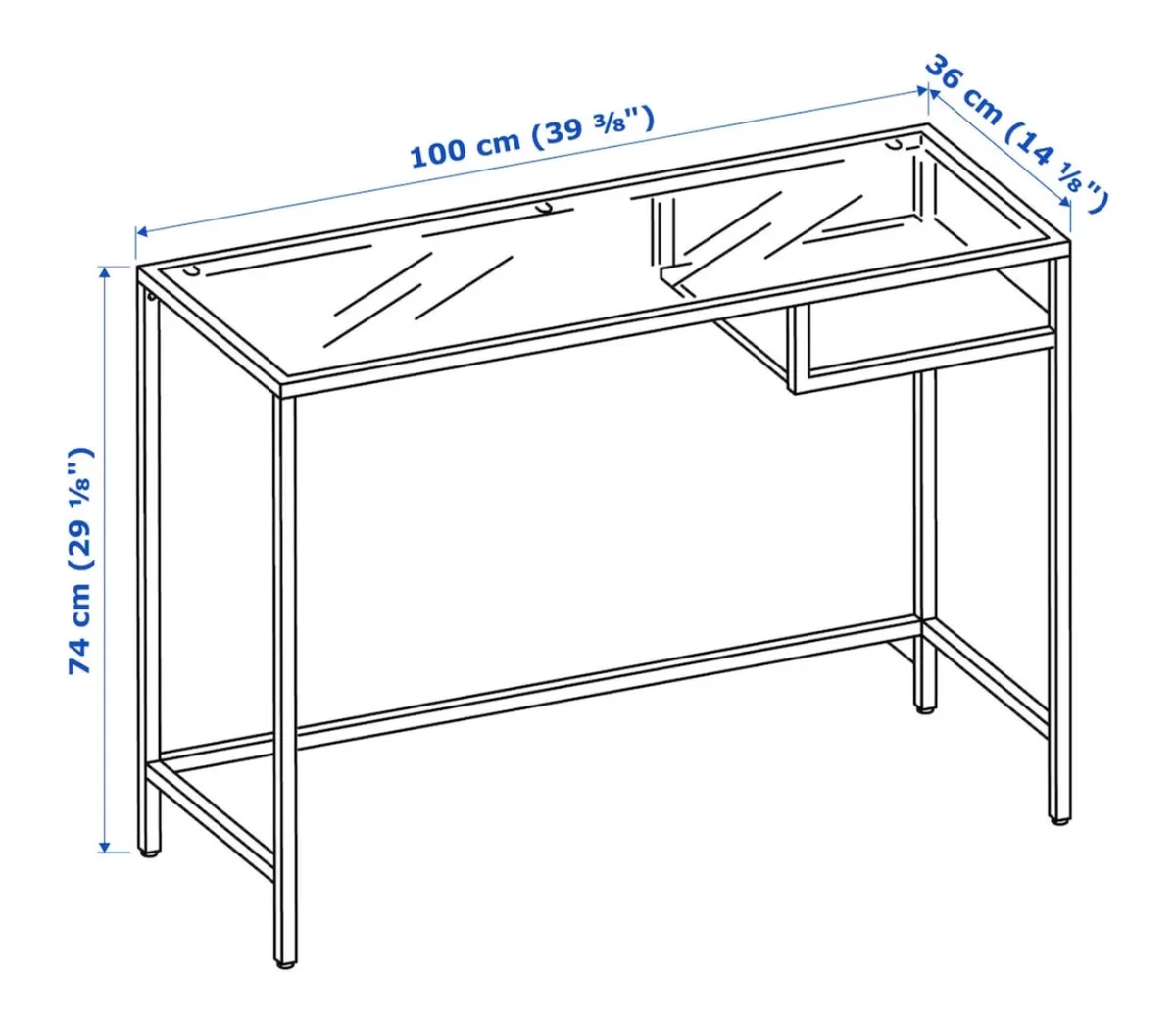 VITTSO IKEA laptop/side table - Image 3