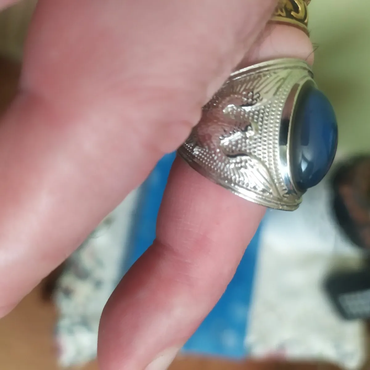 America eagle mood ring  mens lsrge size - Image 4