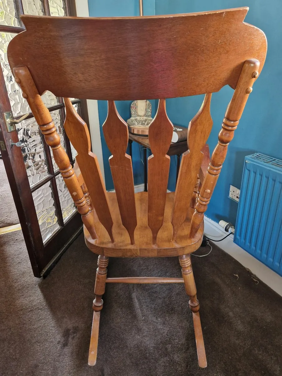 Wooden Rocking Chair - Image 2