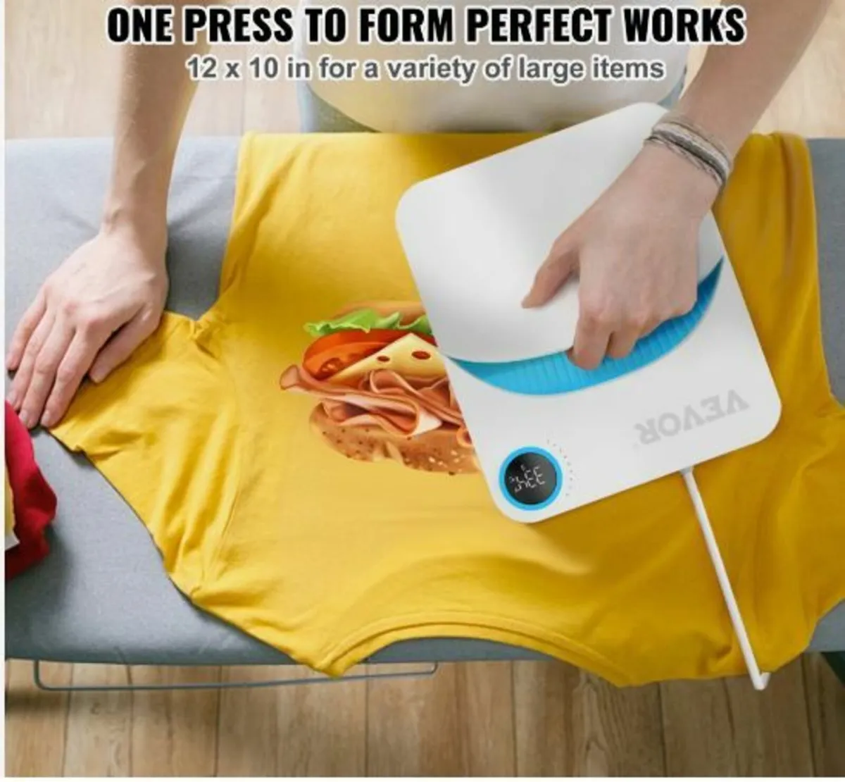 Heat Press 12 x 10 in Portable Easy Press - Image 2