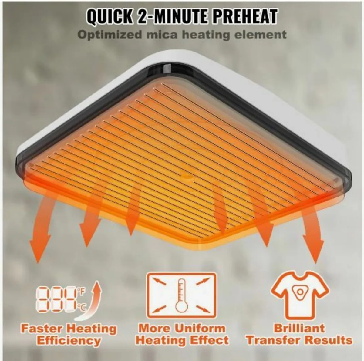 Heat Press 12 x 10 in Portable Easy Press - Image 4