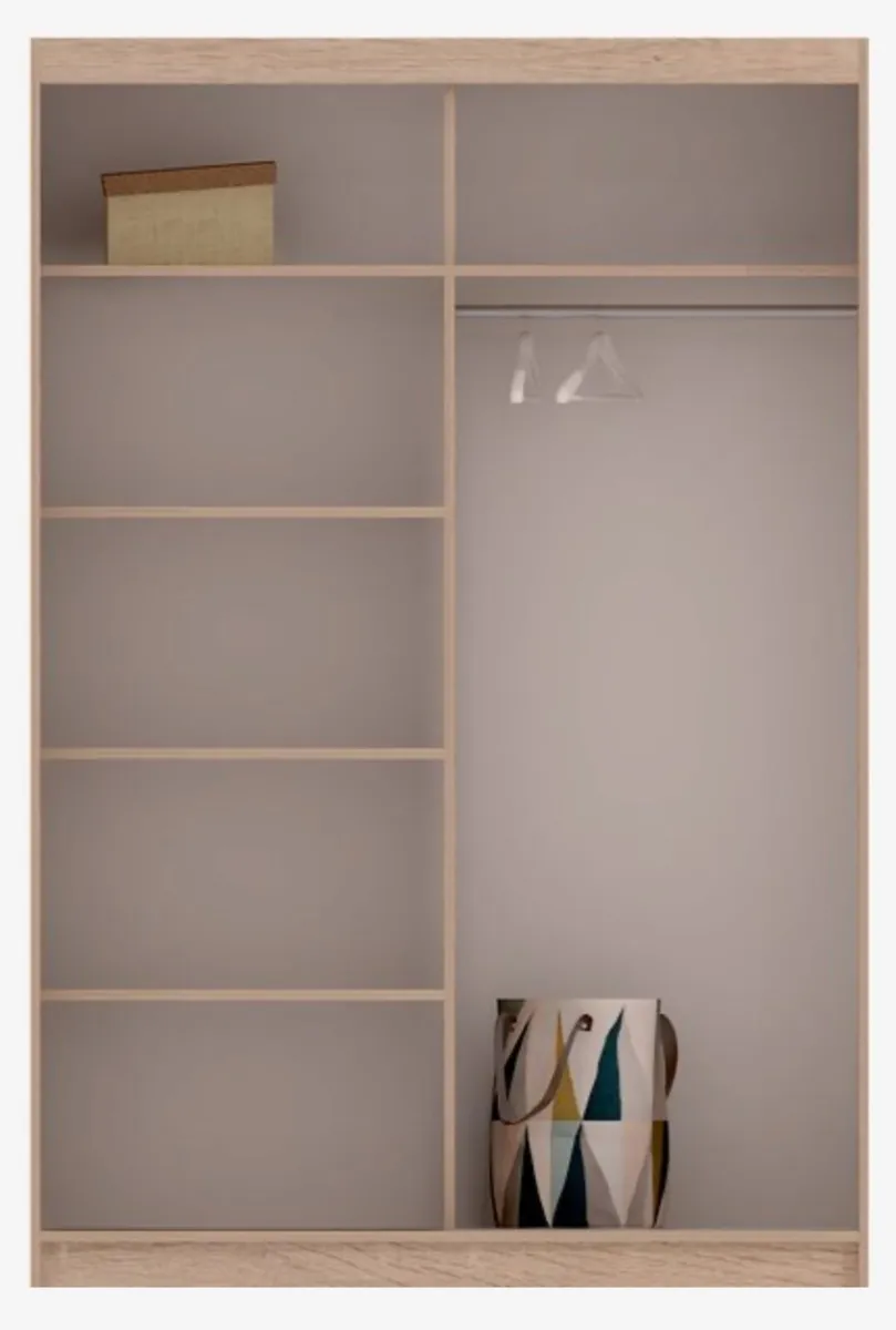 Sliding Wardrobes 2 Two Door with Mirror Wardrobe - Image 3