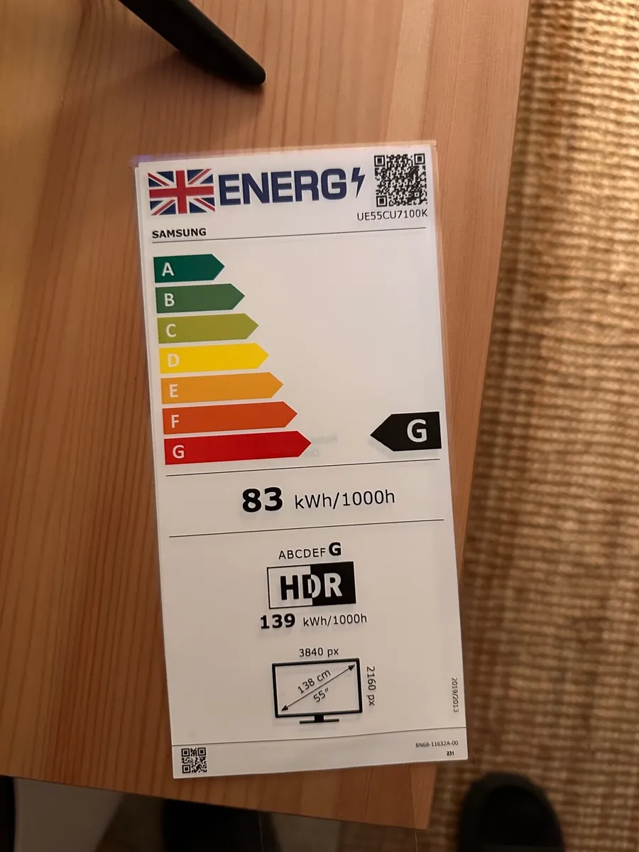 Samsung 55’’ CU7100 4K UHD Smart TV - Image 3