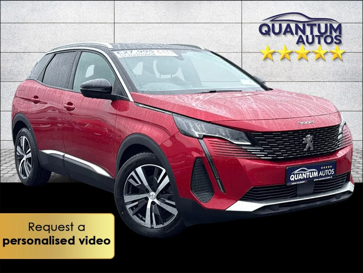 Peugeot 3008 2022 ALLURE 1.5HDI 130BHP SUV €132 P/ - Image 1