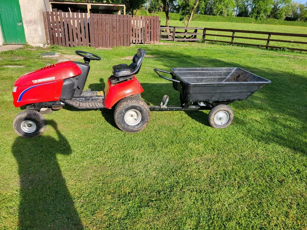 Simplicity garden tractor and trailer - Image 3