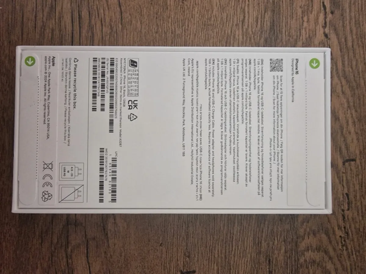 IPhone 16 5g black 128 Gb unloced - Image 2