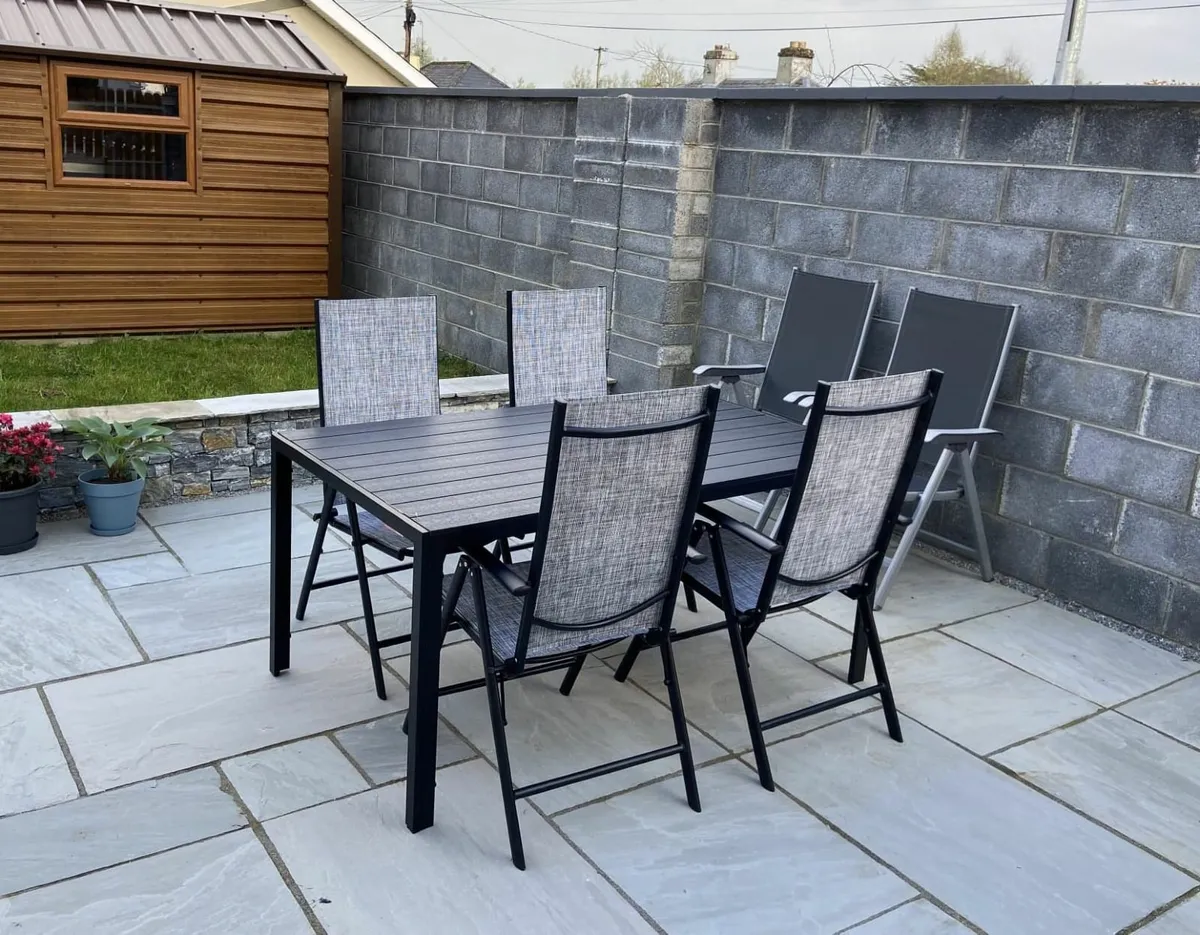 Woodies Lisbon 6 Seater Garden Set - Image 1
