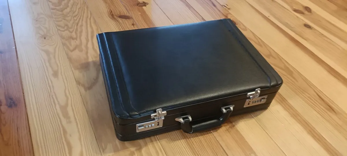 Leather attache case Briefcase - Image 2