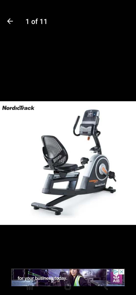 Exercise bike-- New- Pristine-- Nordic VR 21 - Image 1