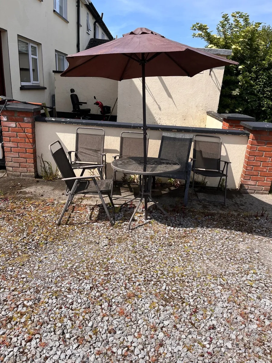 Patio table and chairs