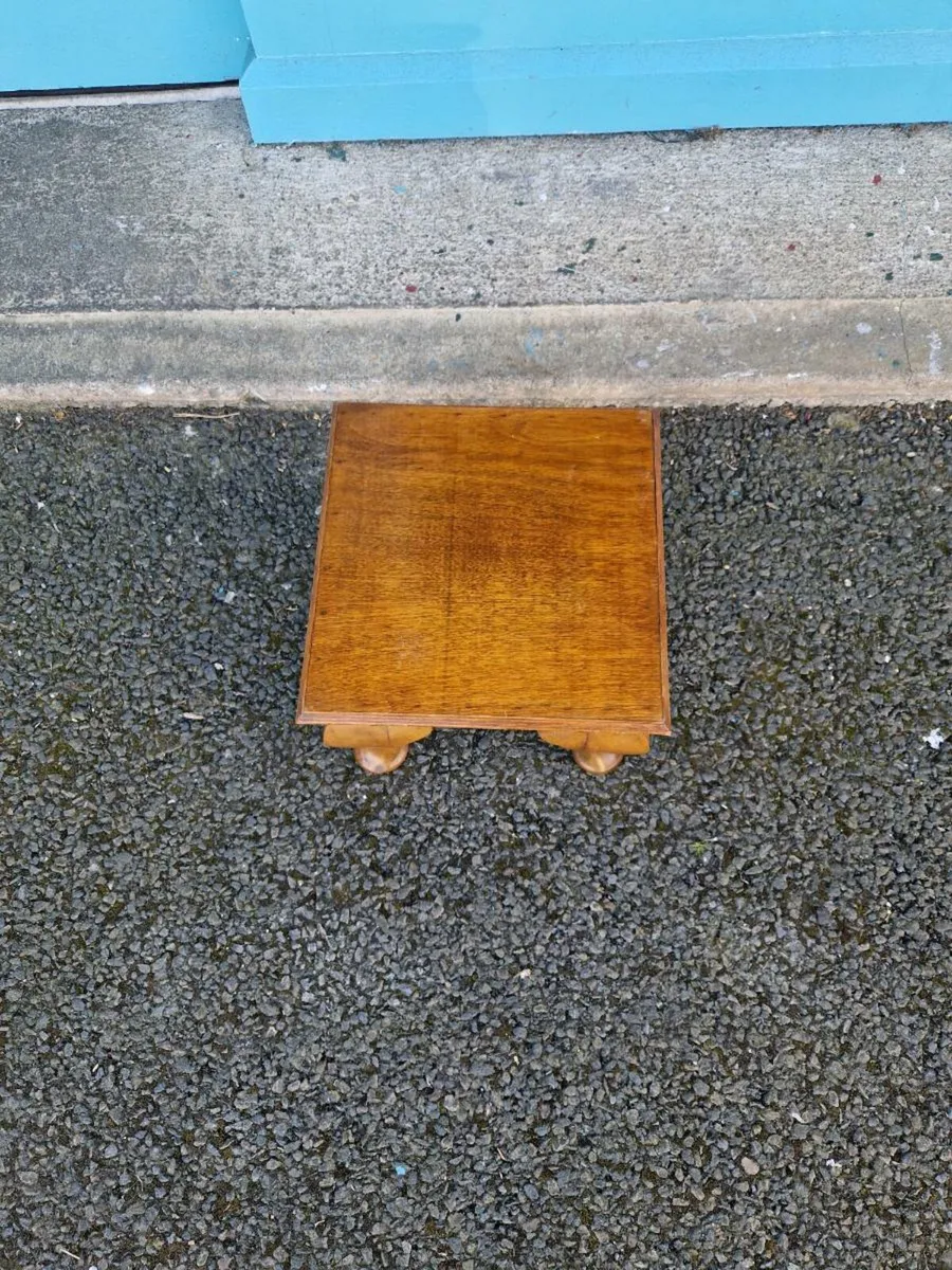 Vintage Antique Plant Stand Foot Stool - Image 3