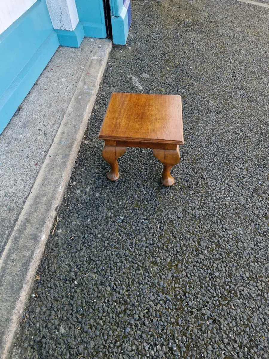 Vintage Antique Plant Stand Foot Stool - Image 4