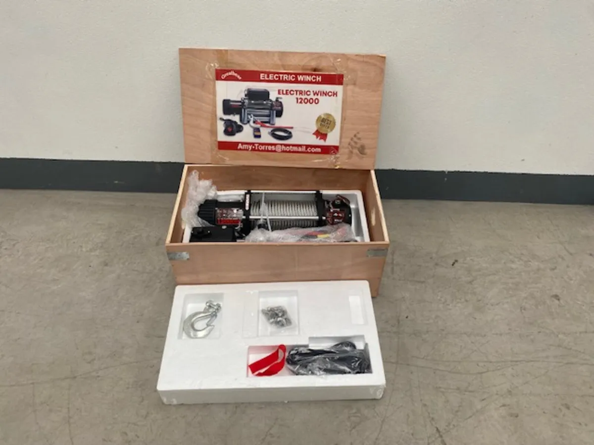 New 12000LBS Electric Winch **Online Auction** - Image 1