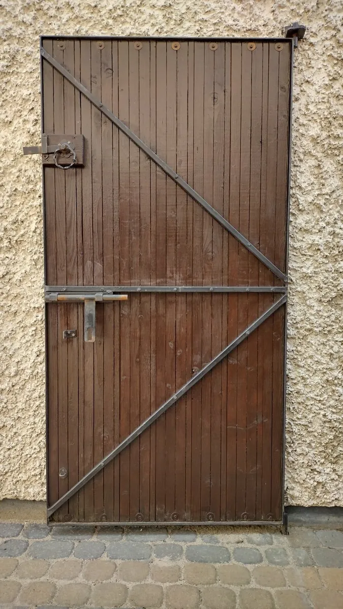 Quality Metal-Framed Wooden Double Side Gates - Image 3