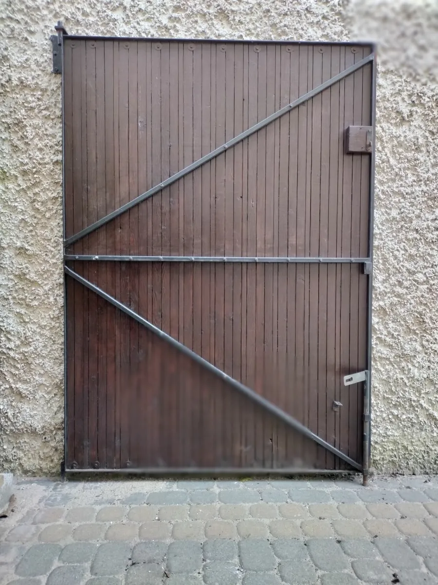 Quality Metal-Framed Wooden Double Side Gates - Image 4