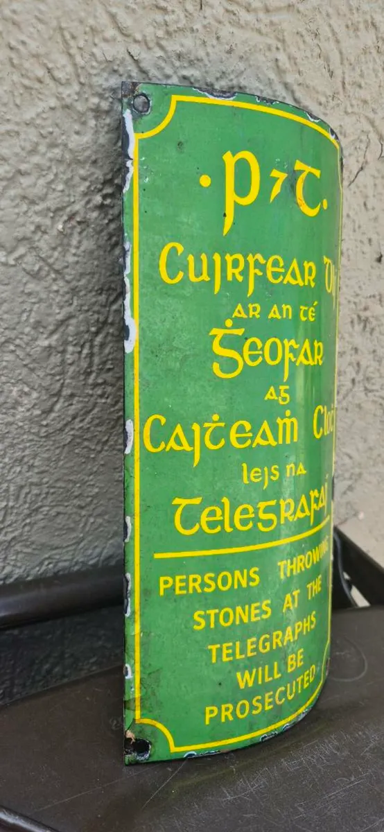 Old  enamel  P@T sign - Image 2