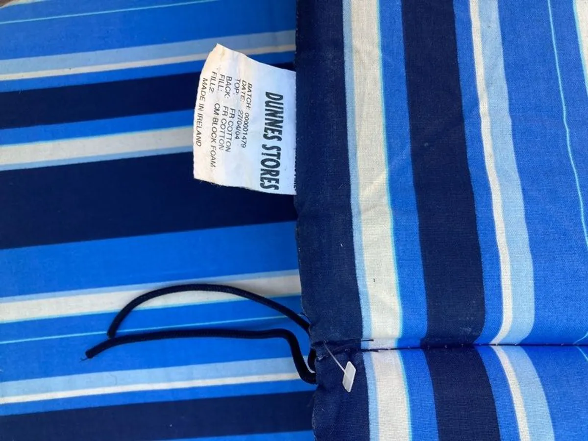High back recliner chair cushions x 6 - Image 3