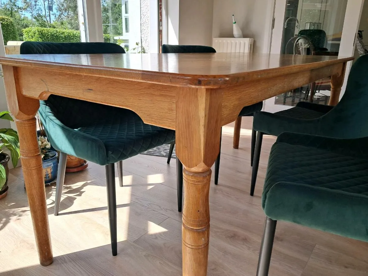 Oak Kitchen Table - Image 2