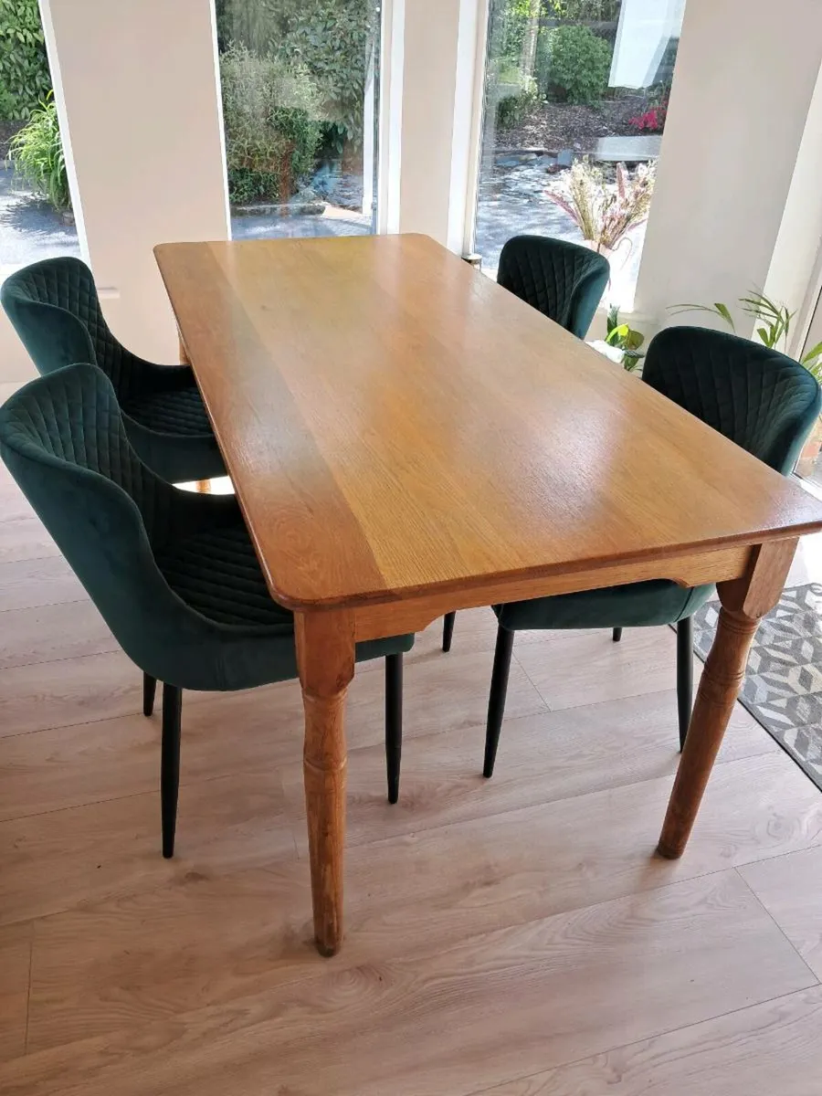 Oak Kitchen Table - Image 4