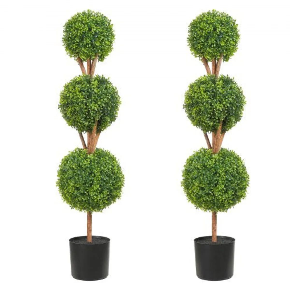 Artificial Topiaries Boxwood Trees, 48 inch Tall (
