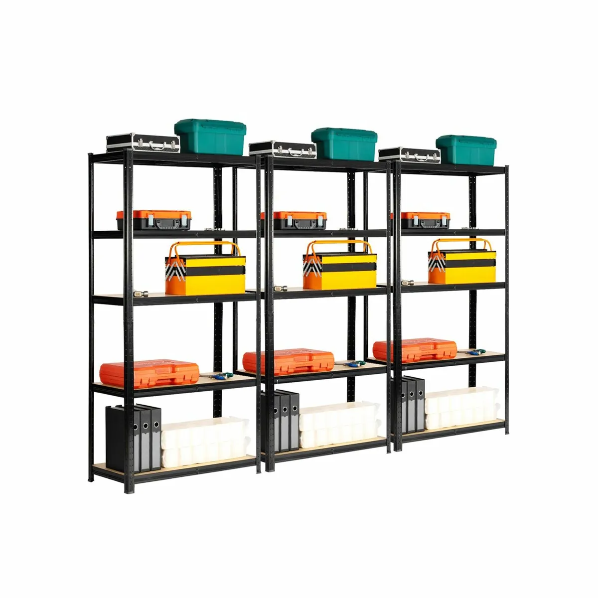 Budget Garage Shelving | 3 Bay Black - Image 2