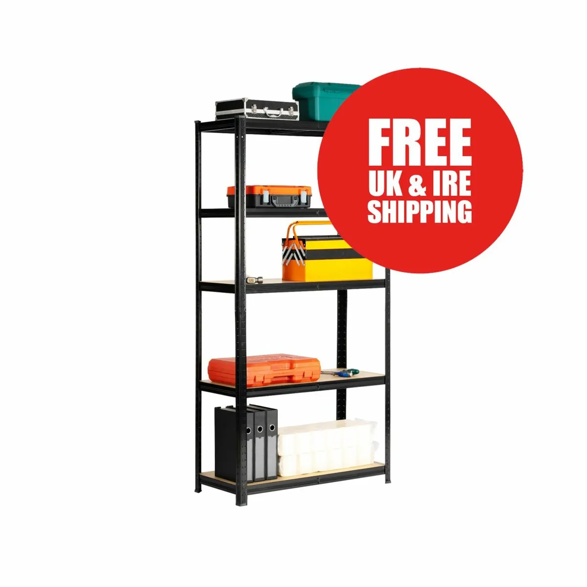 Budget Garage Shelving | Boltless Black - Image 1