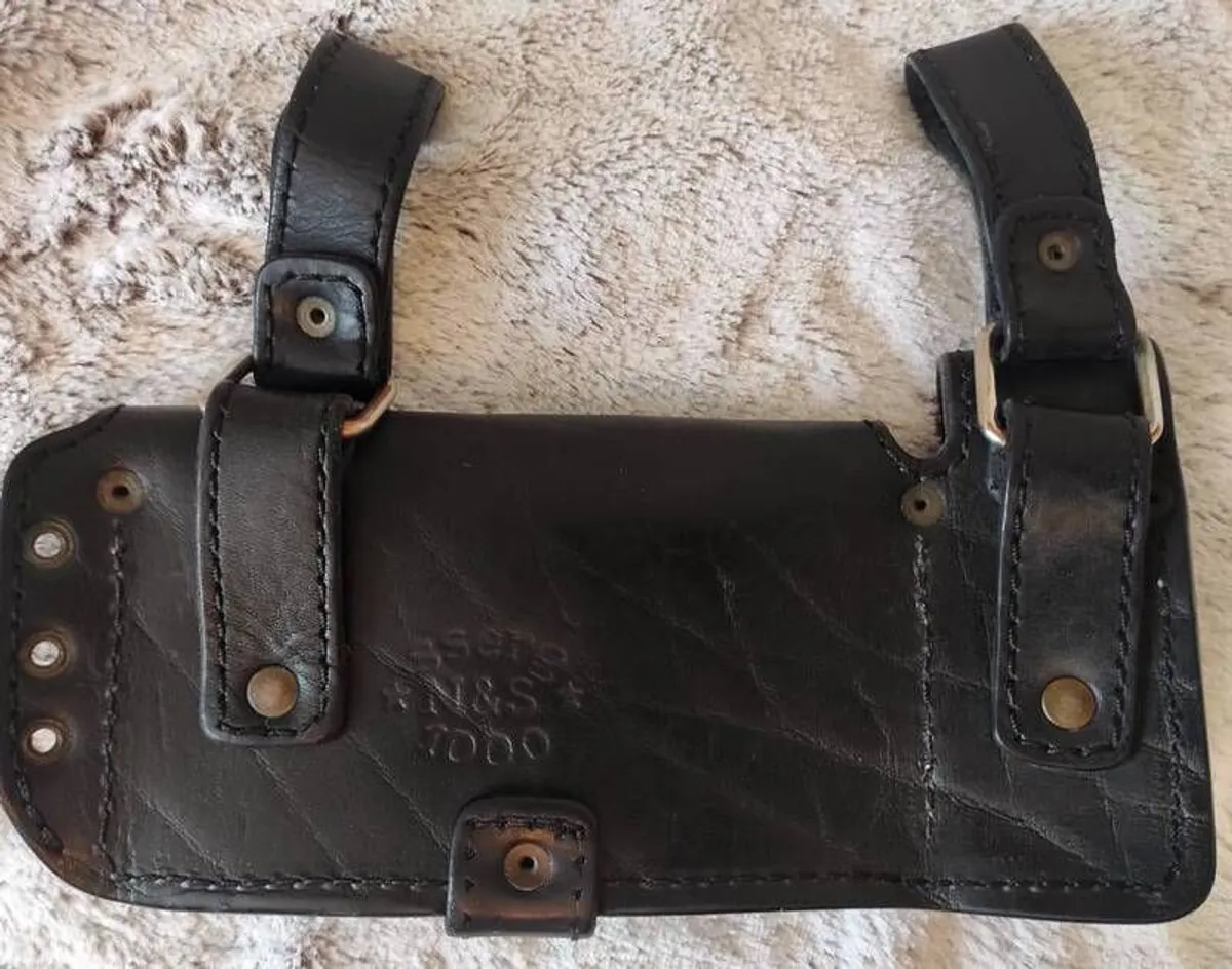 Leather Belt Bag with Two Pockets (Handmade) - Image 3