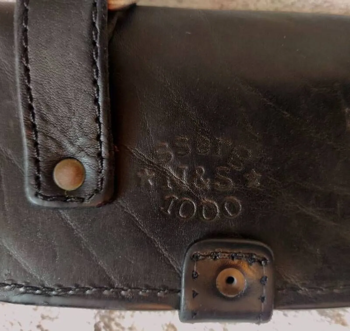 Leather Belt Bag with Two Pockets (Handmade) - Image 4
