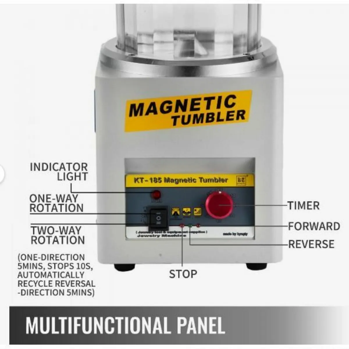 KT-185 Magnetic Tumbler 180mm - Image 2