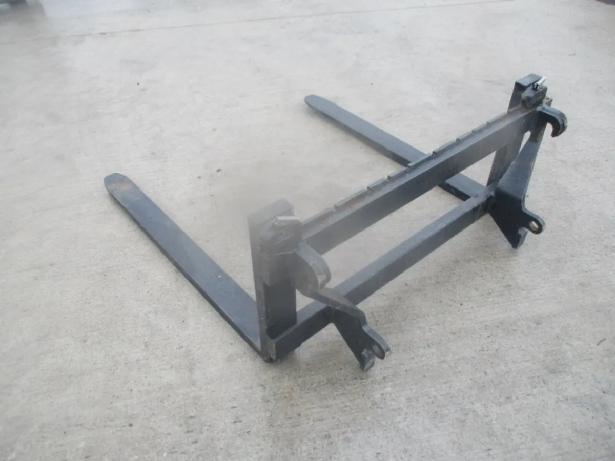 Quicke Loader Forks On Frame - Image 1