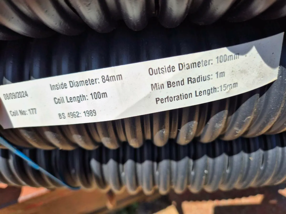 Drainage Pipe 100mm x 100m - Image 3