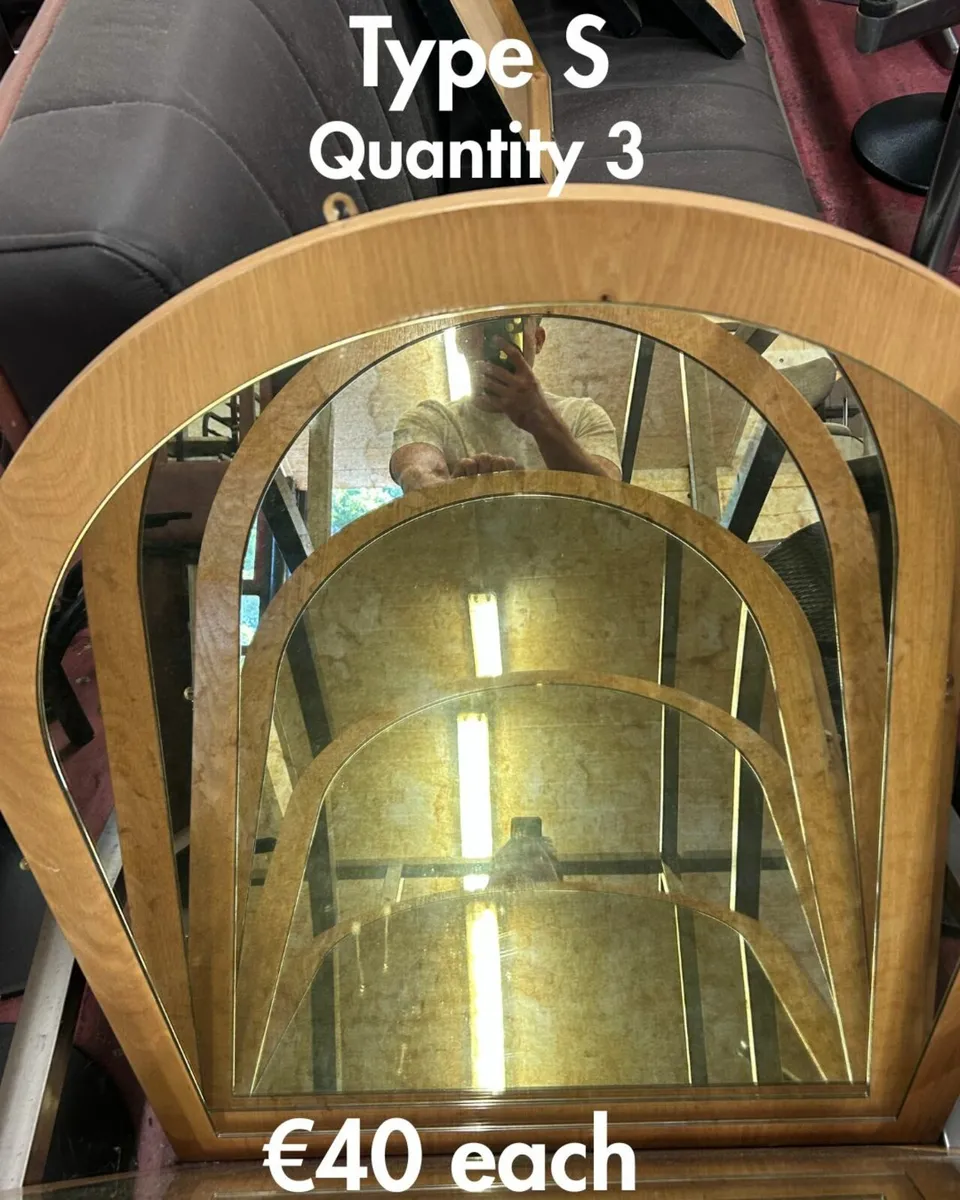 Antique Stained Glass Mirrors - Image 1