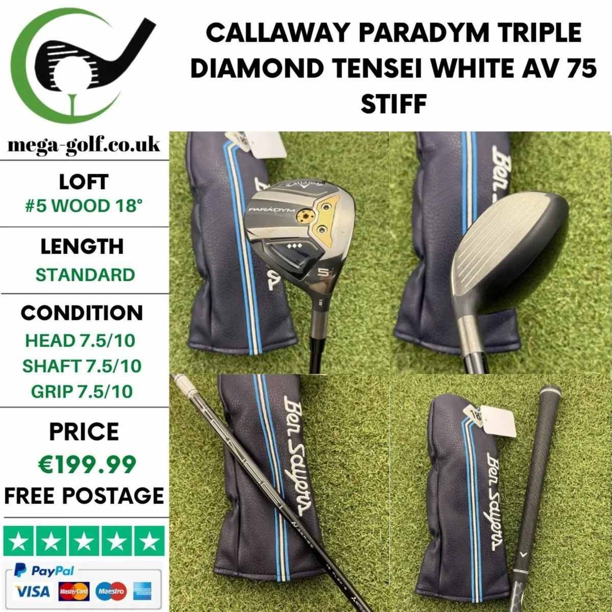 CALLAWAY PARADYM TRIPLE DIAMOND #5 WOOD 18° - Image 1