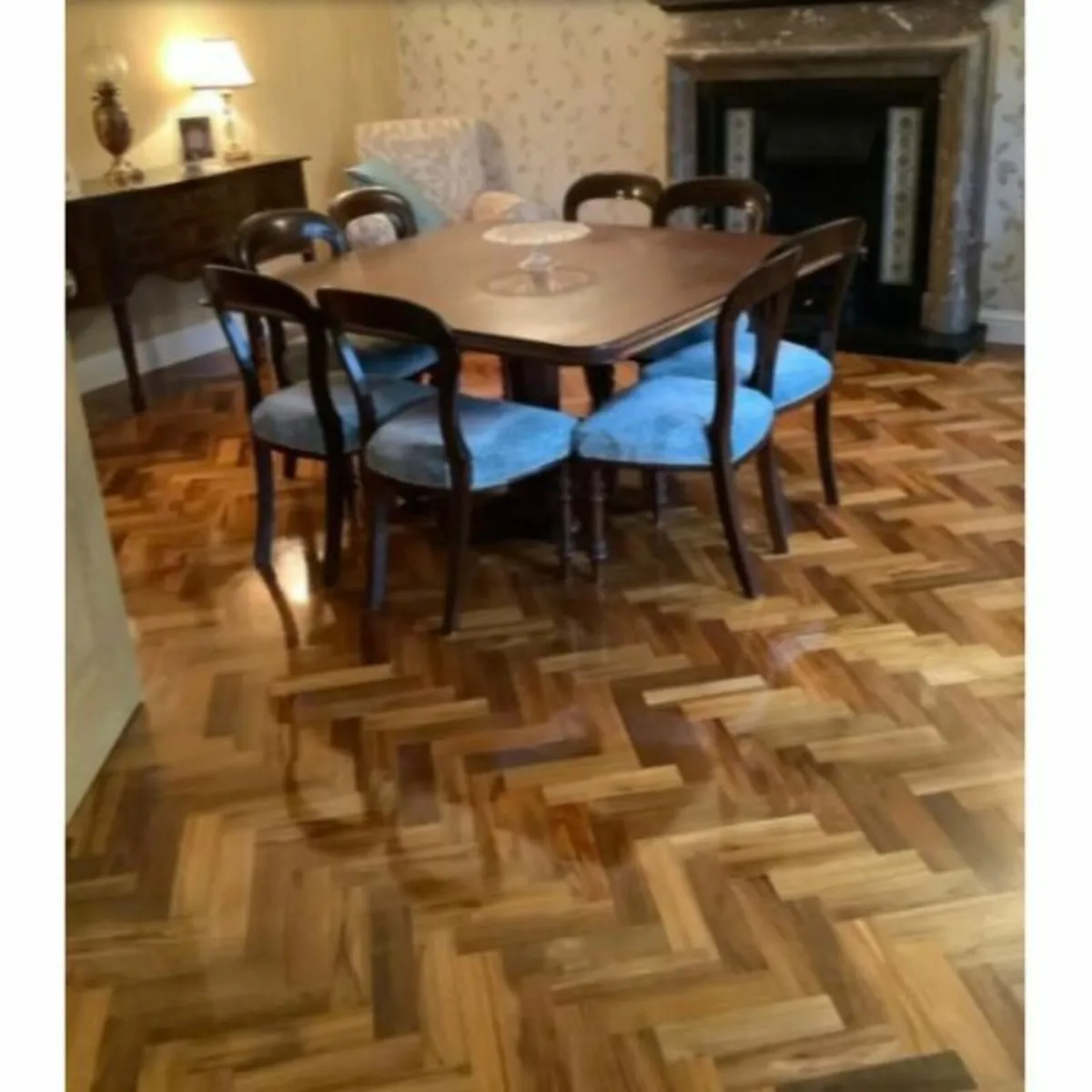 Solid Woodblock  Teak Flooring - Image 1