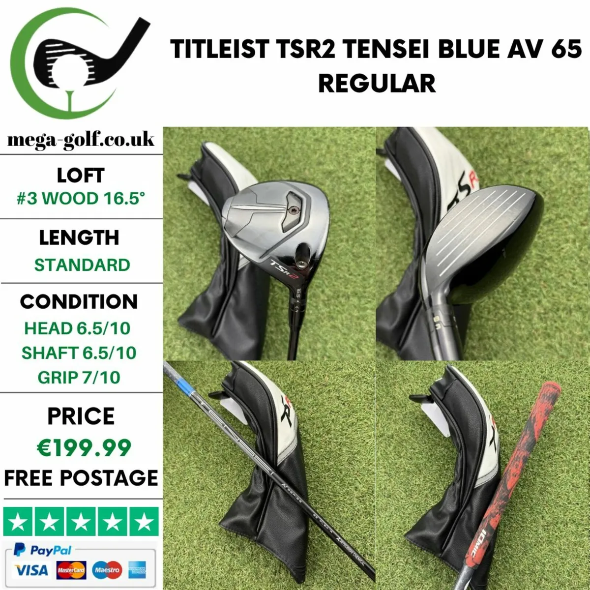 TITLEIST TSR2 #3 WOOD 16.5° / REGULAR - Image 1