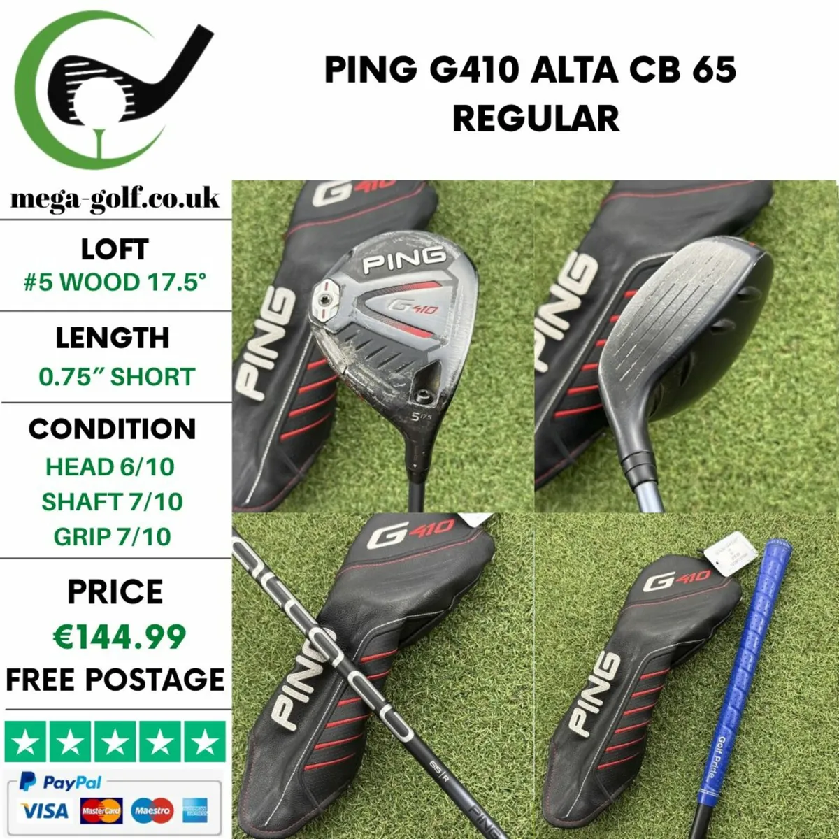 PING G410 #5 WOOD 17.5° / ALTA CB 65 REGULAR - Image 1