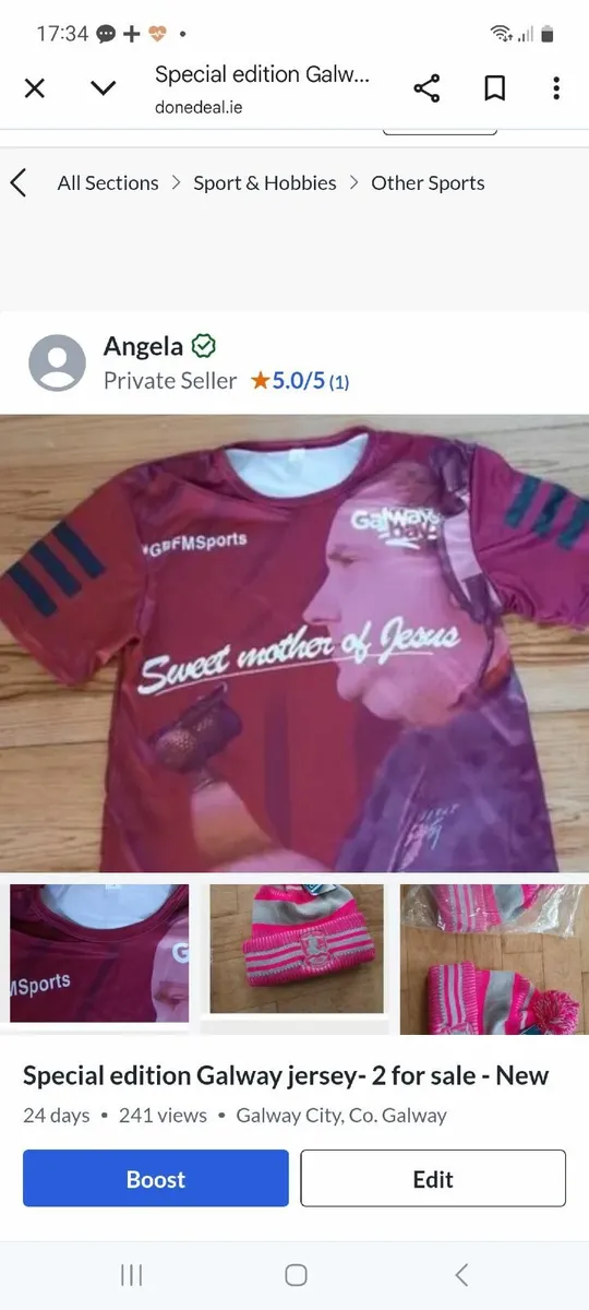 Special edition- Galway Jerseys- 2 for sale- 20 eu