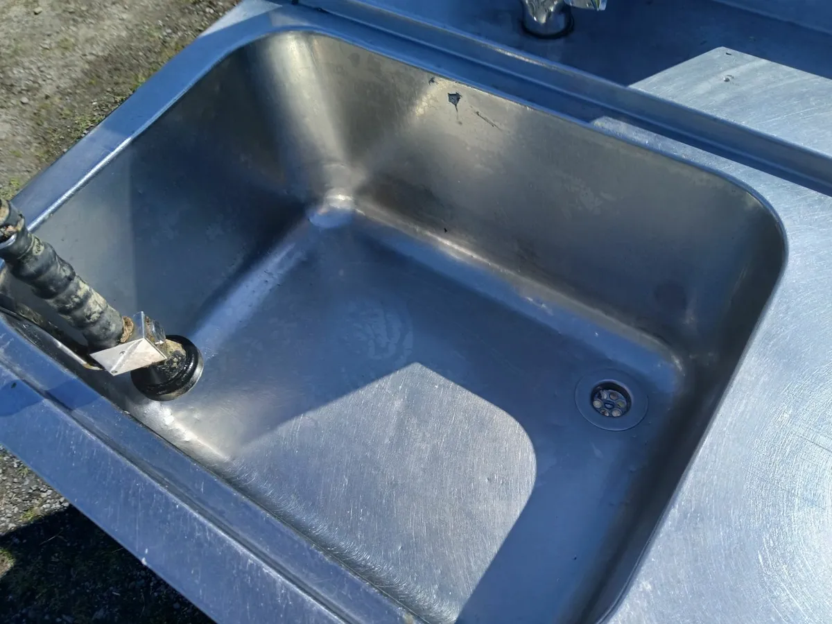 Stainless steel cabbinet table sink unit delivered - Image 1