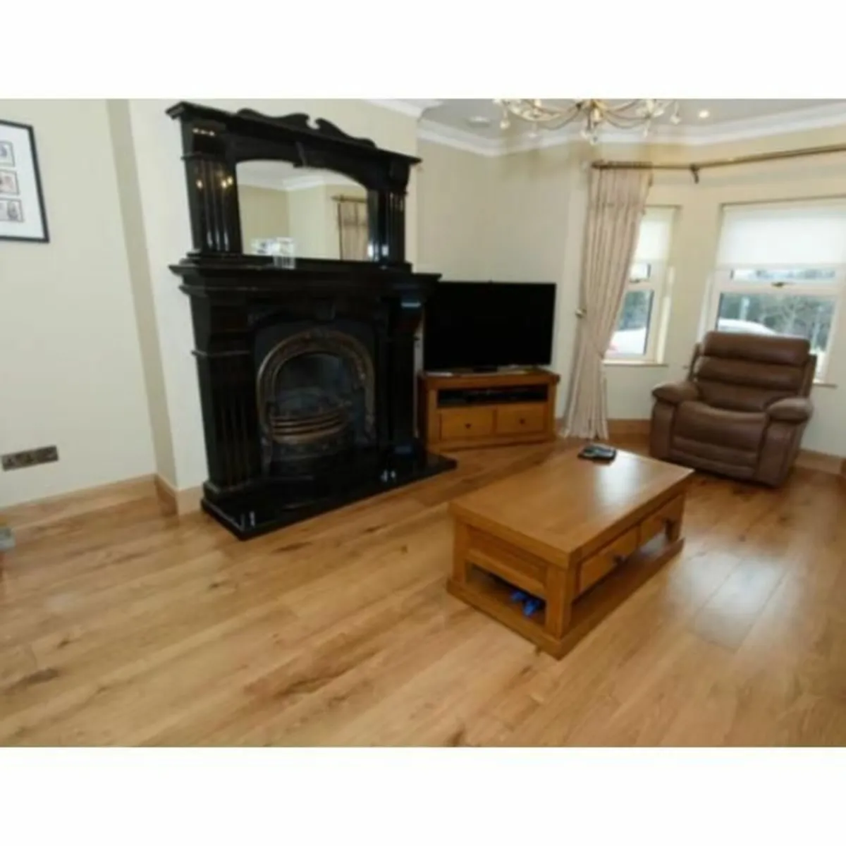 Engineered 5mm  Rustic Oak Unfinished  190mm Floor - Image 1