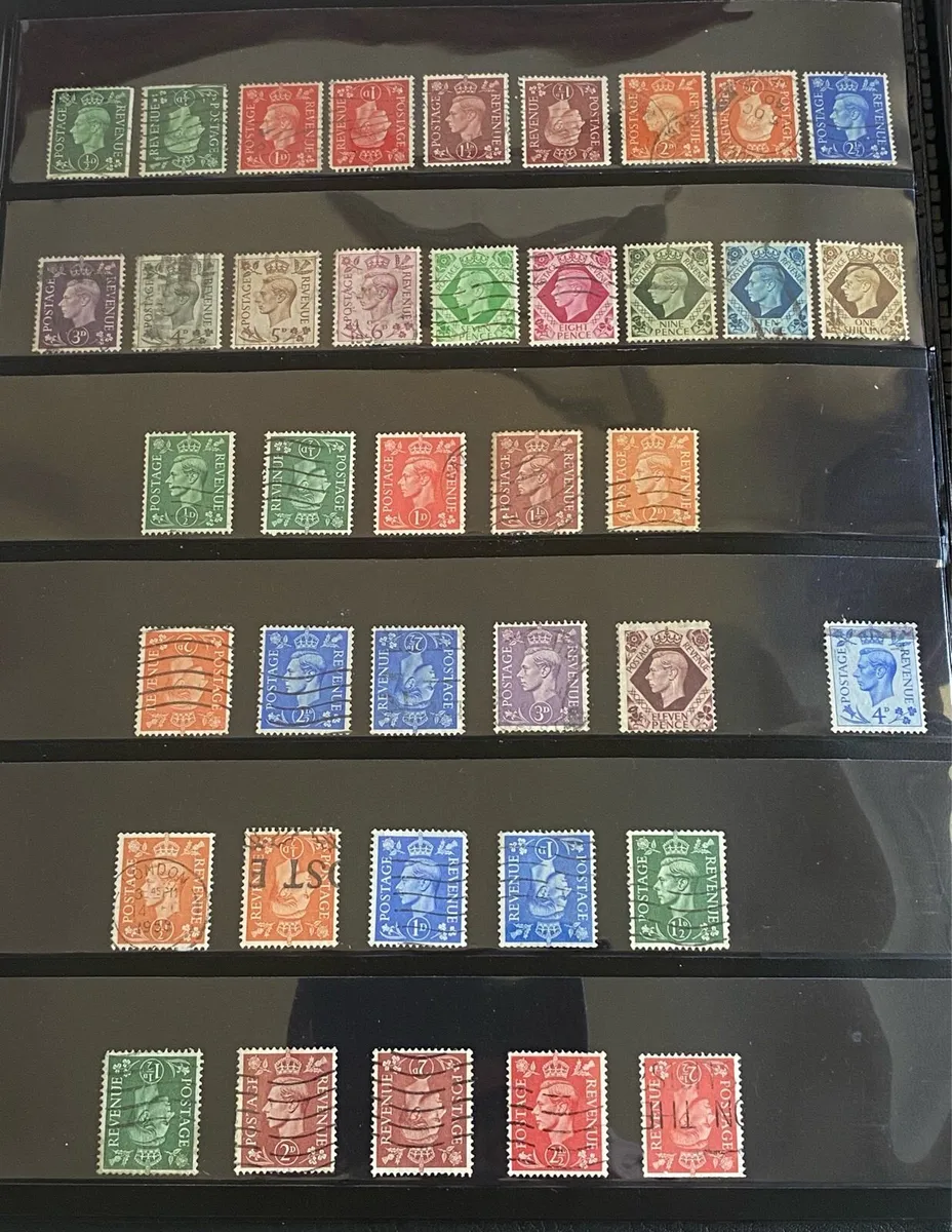 George VI definitive set of stamps - Image 1