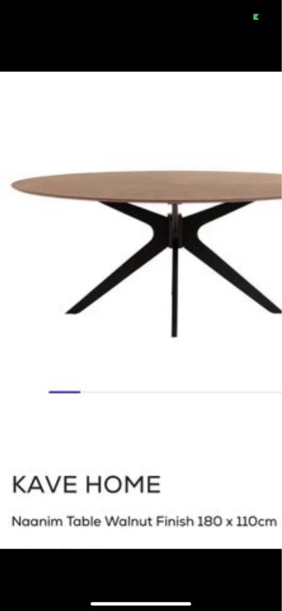 Kave home walnut kitchen table brand new in box - Image 2
