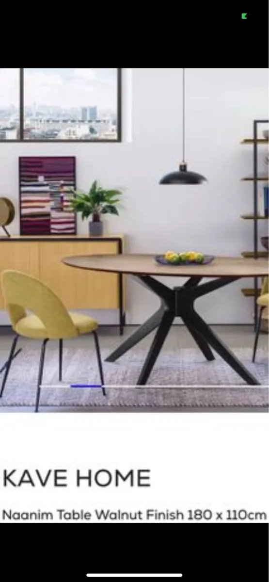 Kave home walnut kitchen table brand new in box - Image 3