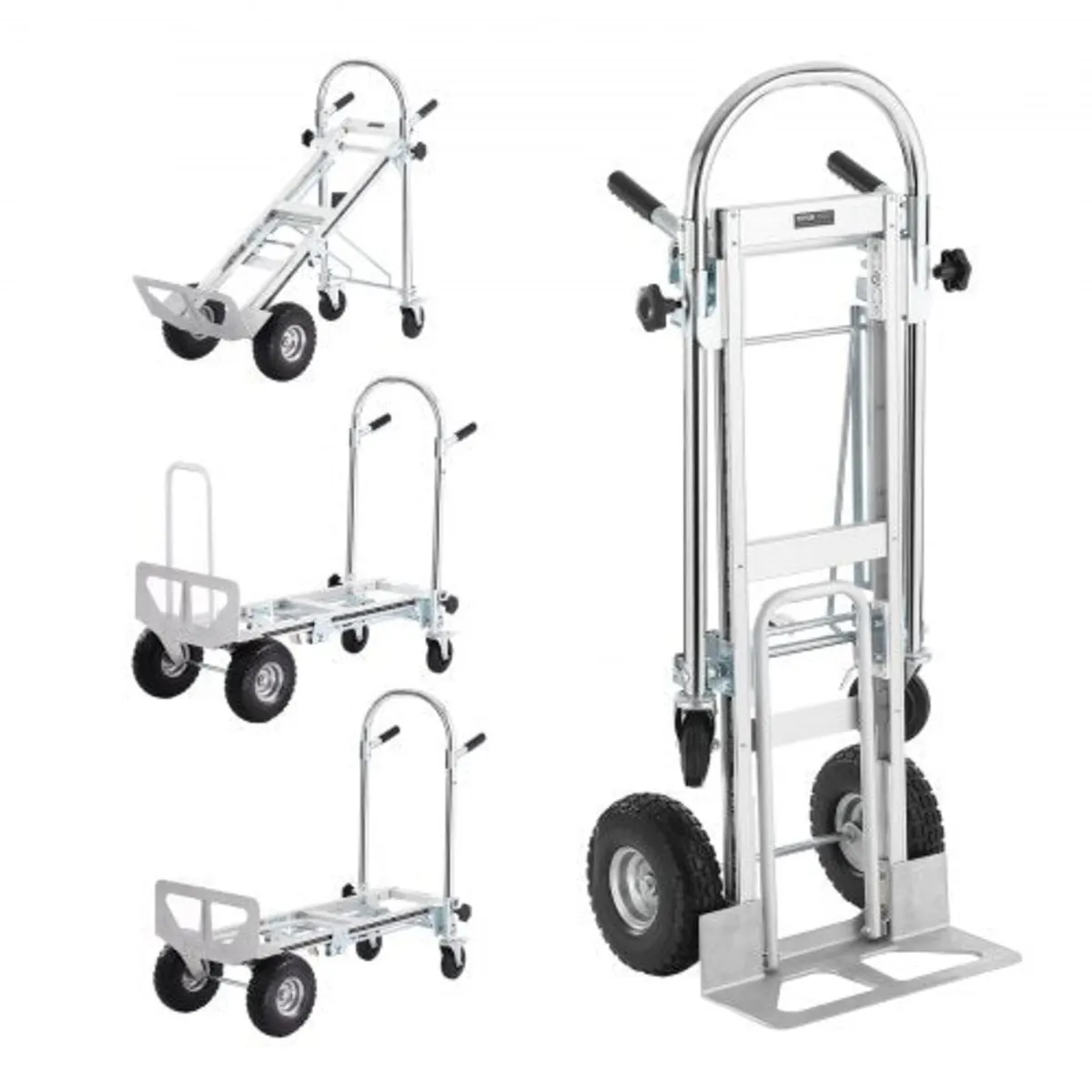 Aluminum Hand Truck, 4 in 1, 1000 lbs Load Capacit