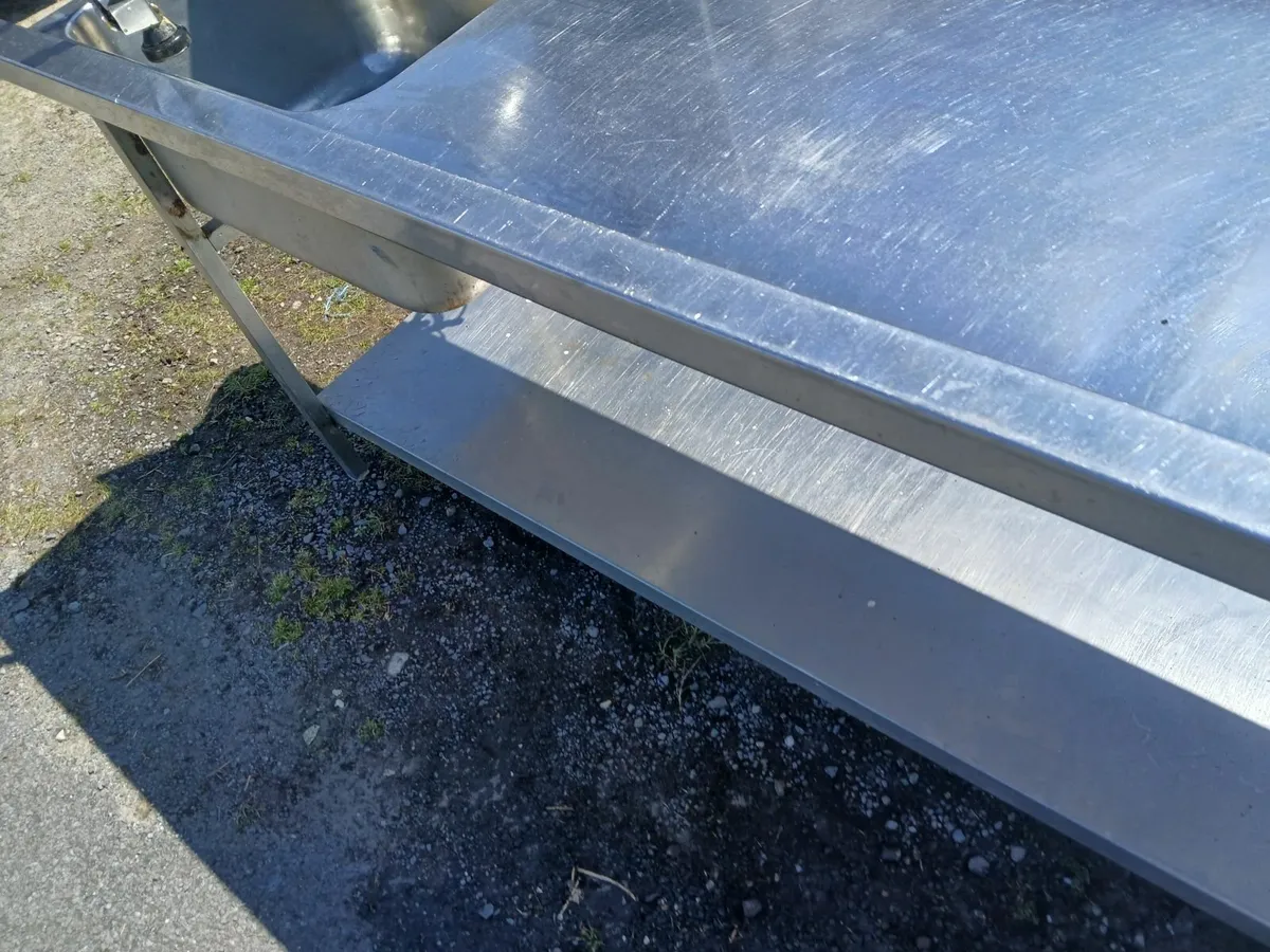 Stainless steel cabbinet table /sink unit delivere - Image 3