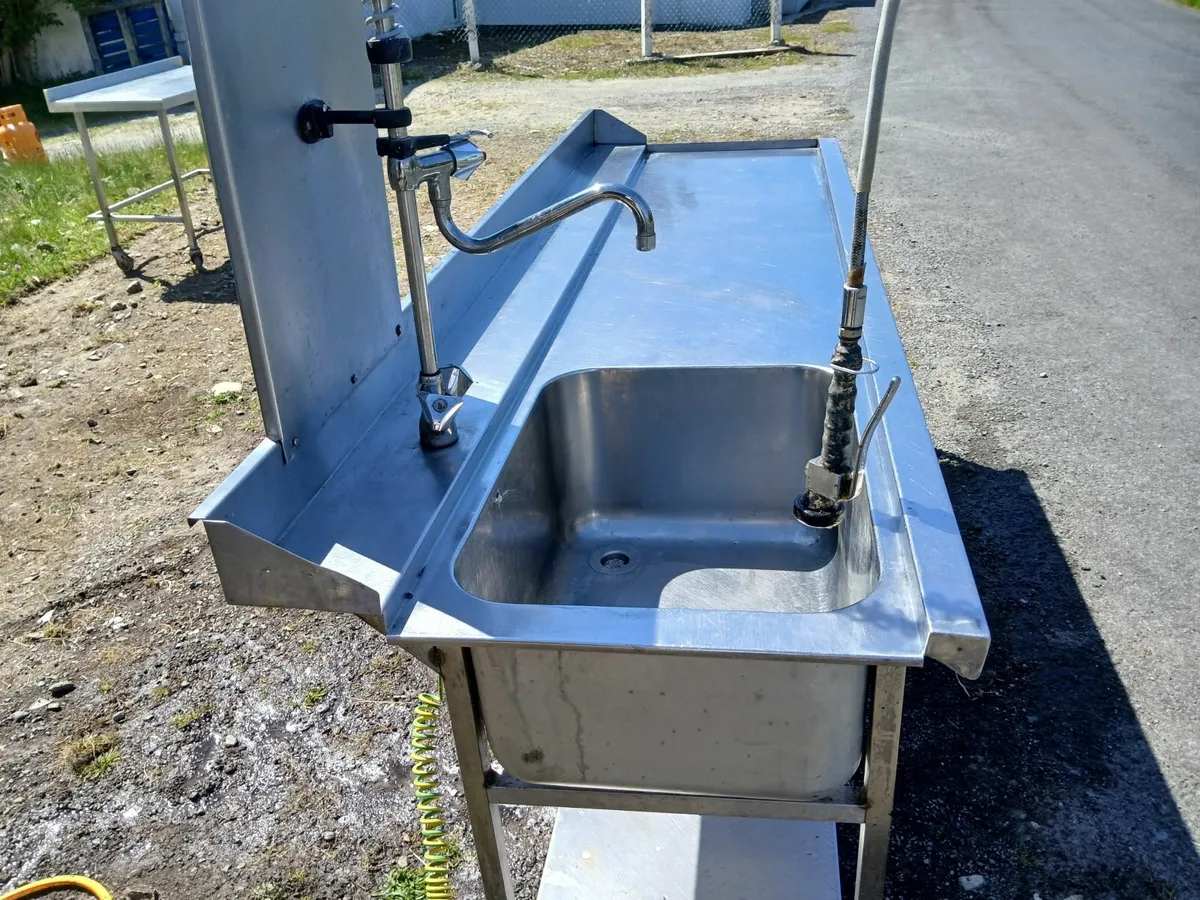 Stainless steel cabbinet table /sink unit delivere - Image 4