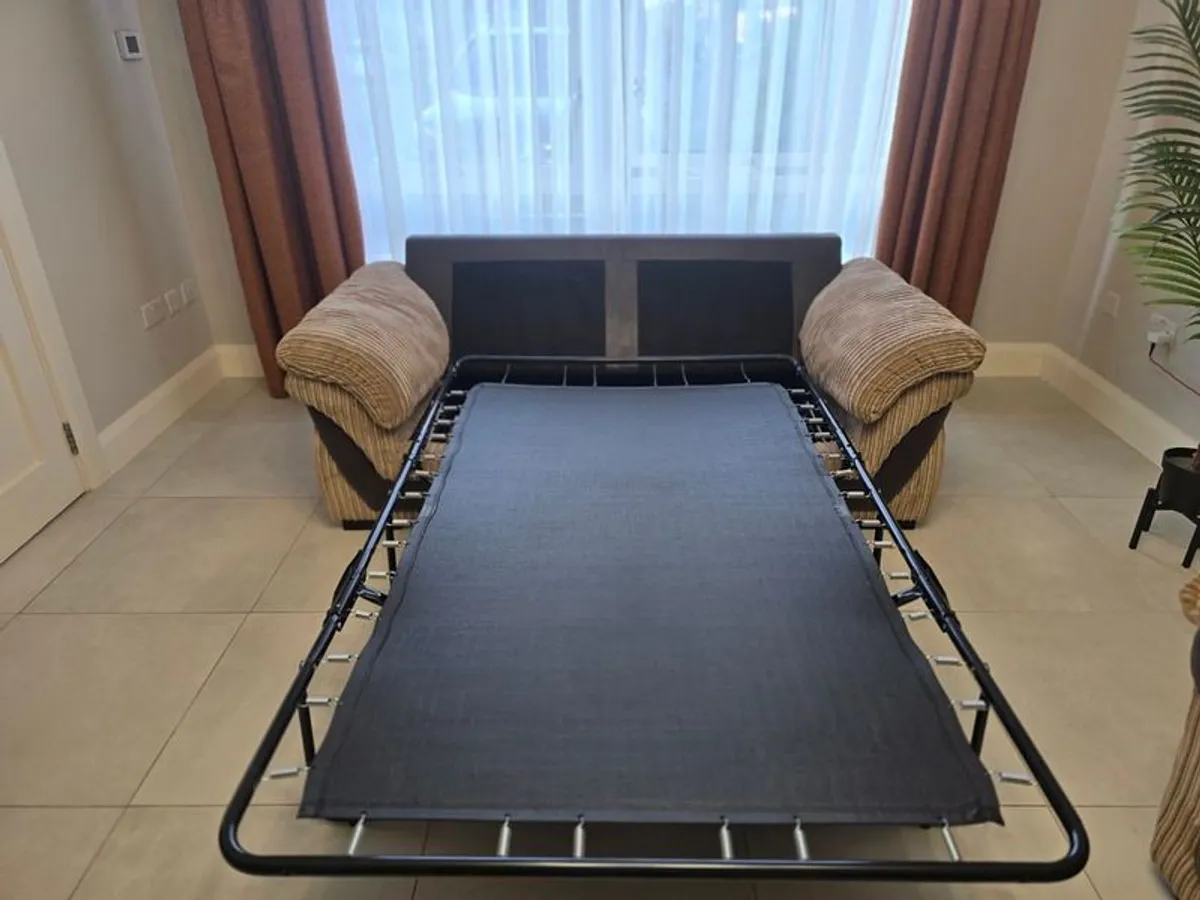 Large 2 Seater Sofa Bed with Storage Footstool - Image 4
