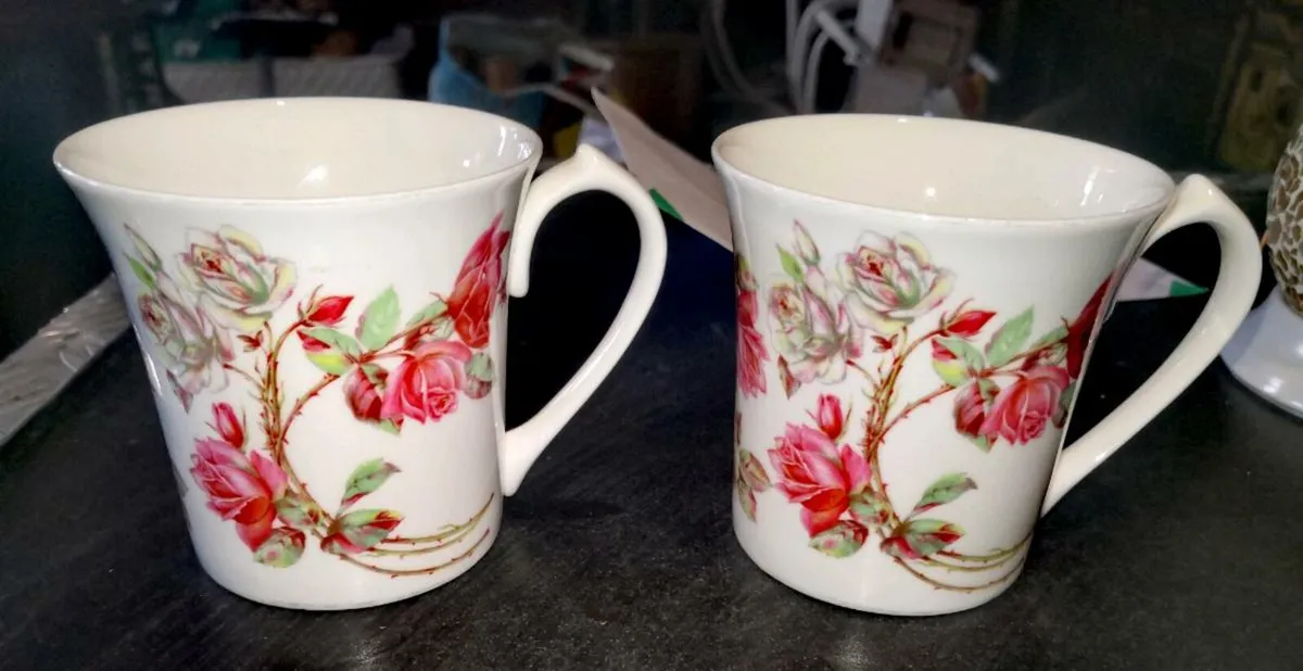 Pair of Aynsley cup - Image 1