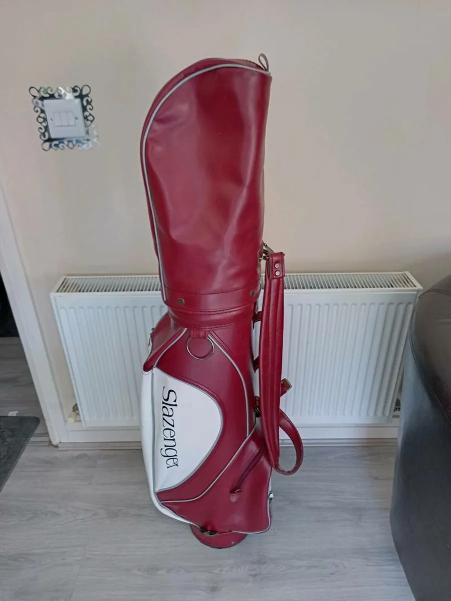 Slazenger leather waterproof Golf bag. - Image 1