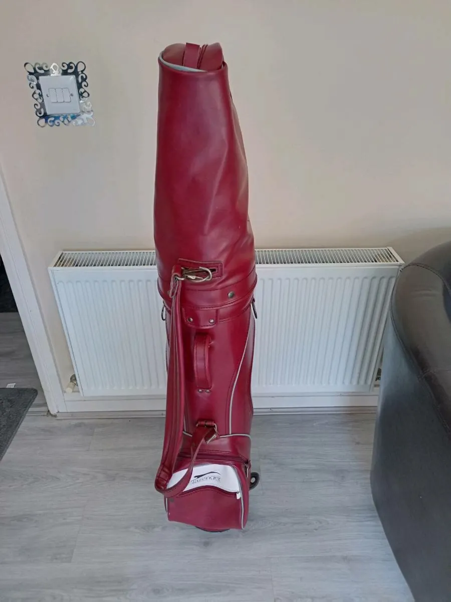 Slazenger leather waterproof Golf bag. - Image 4